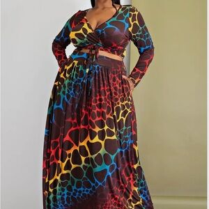 “Animalistic” Skirt Set